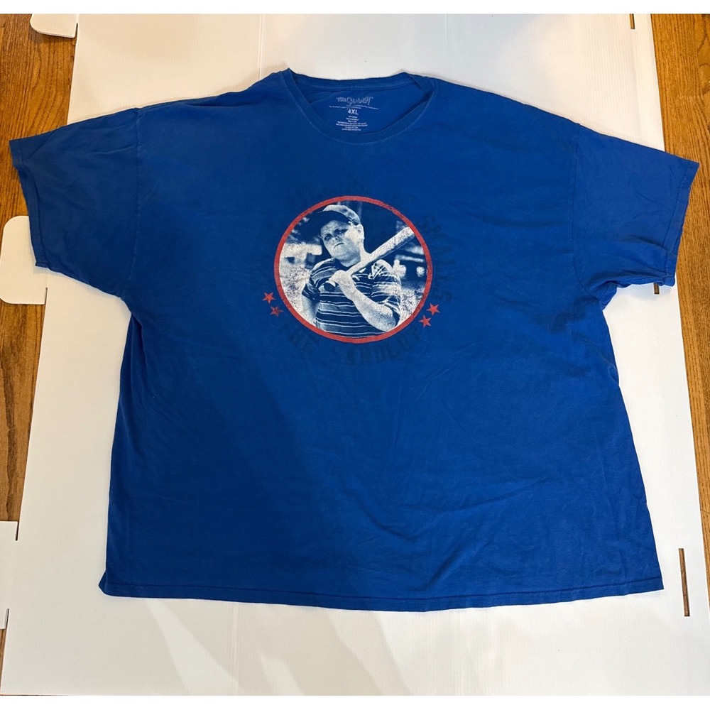 The Sandlot Ham Porter Graphic T-Shirt Mens 4XL Blue Cotton Short Sleeve Tee
